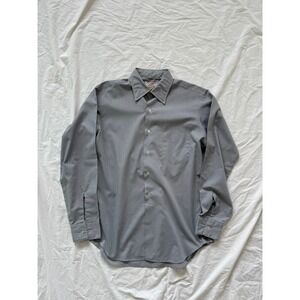 Vintage 1960s Forsyth Tacoma Grey Permanent Press Button Down Shirt